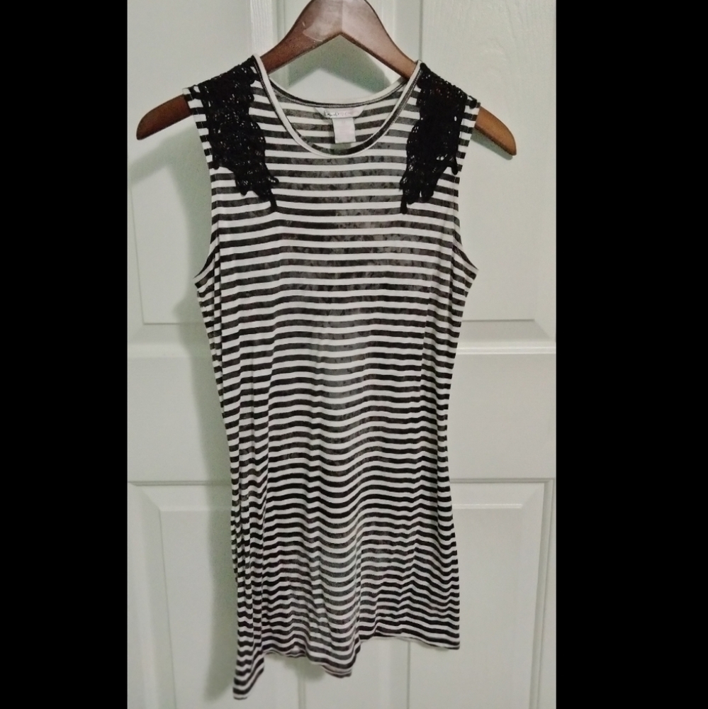 Candie's striped tank top